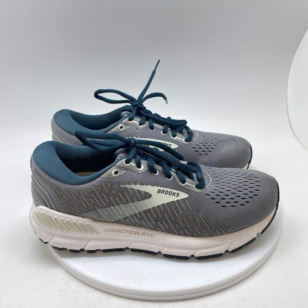 Brooks Sneakers Womens 8 B Addiction GTS 15 1203521B099 Gray Running Shoes